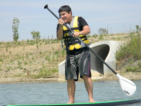When Jack tried Paddle Boarding because his older sister always wanted him to try new things