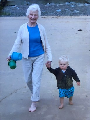 with Gran, Sheringham 2008