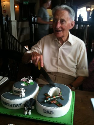 Victor on a milestone birthday - his 90th