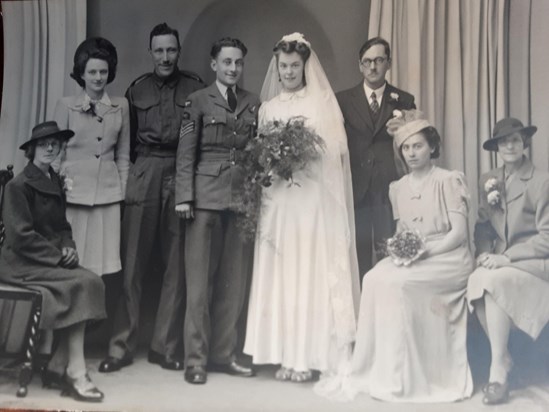 Mary and Vic’s Wedding Party, 10 June 1944