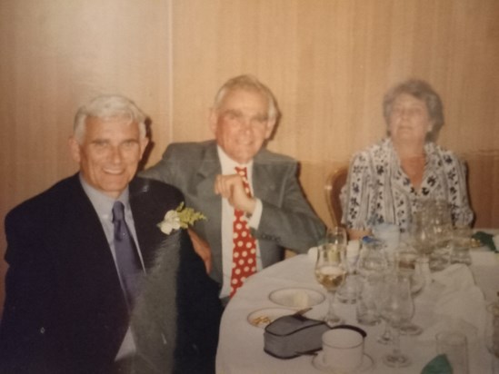 Peter, his brother Tony and his sister in law Angela at Simon and Lisa's wedding. 