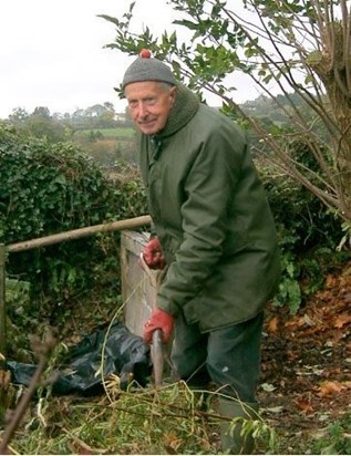 Dad in Garden