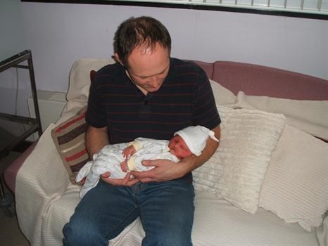 Dad holding Amy