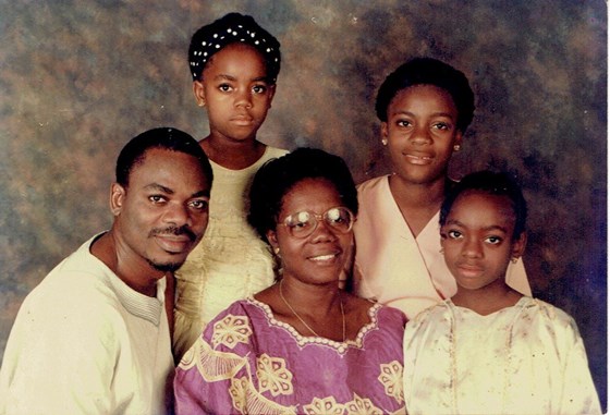 Edet & family, circa 1995 