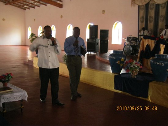 Rev. Edet ministering as the main Speaker in Malawi Missions Conference 2010