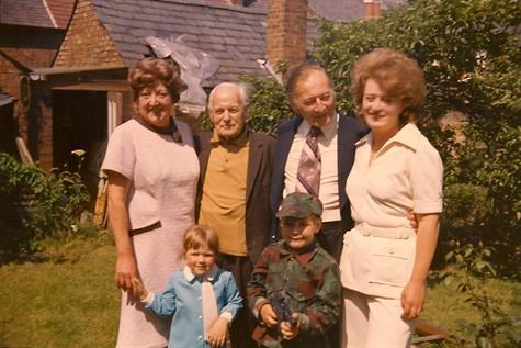 Laura, Little Grandpa, George and Gill with Peter & Debbie