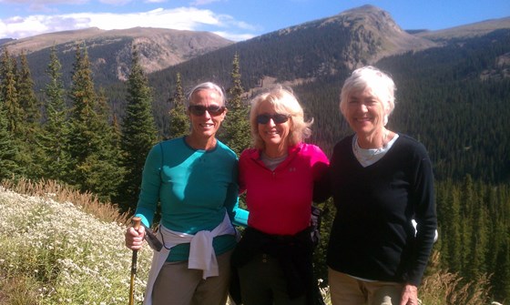 Hiking with Brenda, Joyce and Barb