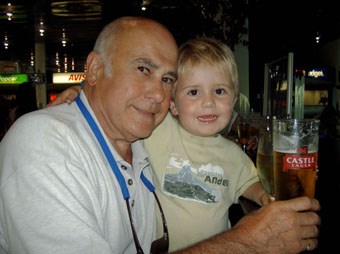 Dad and Harry at Airport 2005
