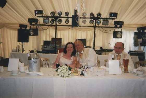 Mum and Dad's Wedding - Mum, Dad and Hywel 2