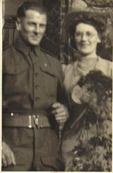 Mum and Dad at their wedding in 1944