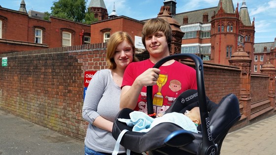 Coming home after our first stay at Birmingham Children's Hospital
