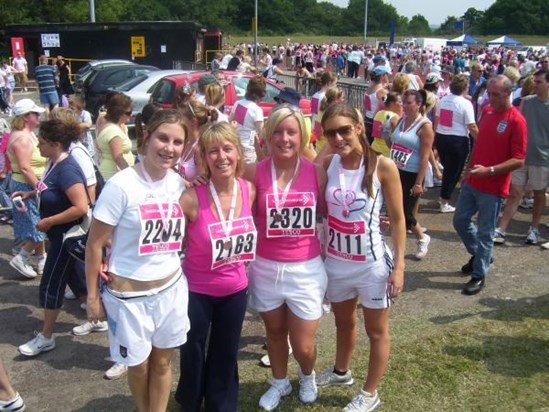 Alison & daughters - Race For Life 2006