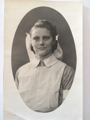 Margaret as a student nurse