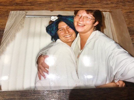 The morning of your wedding day - how young we look!