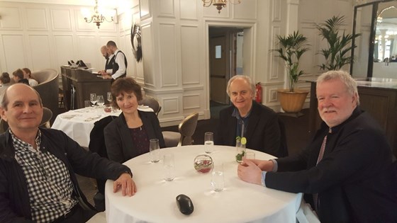 Ben at lunch in Harrod's with Richard and friends January 2018