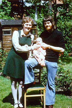 Derek, Josie, Jamie - Gateshead - May 1974