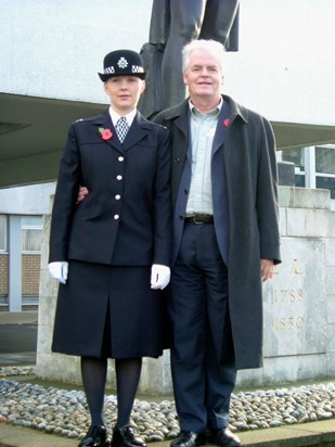 Derek & Natalie at Natalie's Passing Out Parade