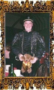 derek in 1999 at a Medieval Banquet with Technical team at Skandia