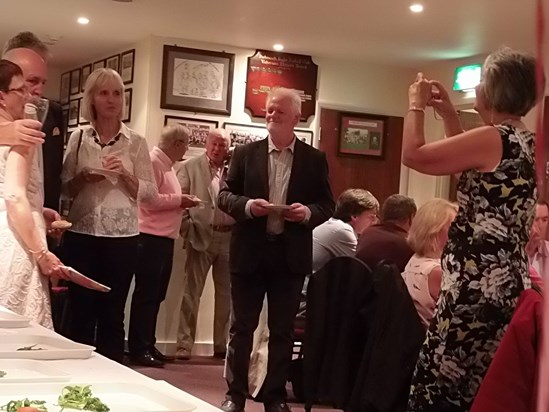 Derek at Anne's 60th birthday party at Portsmouth RFC on 23/05/2014