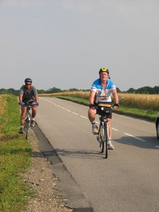 Paris to Hayling 2003 with Kevin taking offroad route