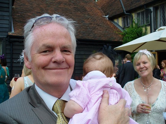 at Rob & Fiona's wedding with Millie