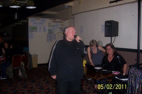 Mike Singing at Sue's Party 2011
