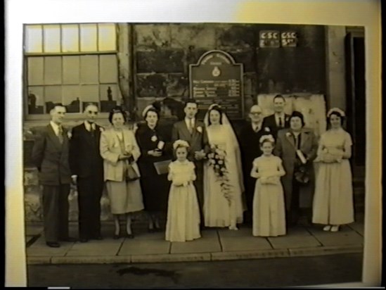 Mums Wedding Day 19 December 1953
