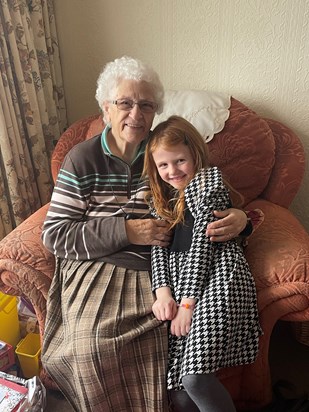June with great granddaughter, Sofia.