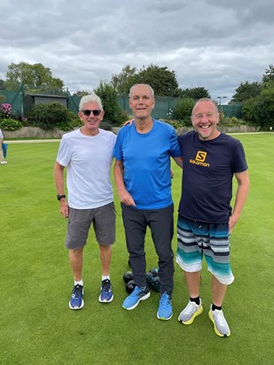 Last September at Littleton Bowls Club with Steve & Malcolm