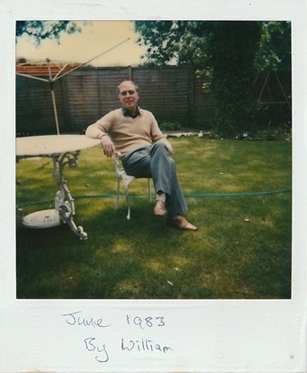 Alan in the back garden of home in Sandbourne Drive, Bewdley - 1983