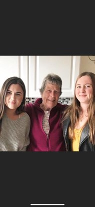 Nanny Eileen with two granddaughters Lucy and Kiona 