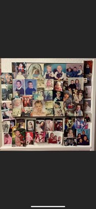 Her famous wall of some children, grandchildren and great children ❤️