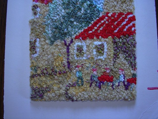 Just one of many pieces of wonderful embroidery