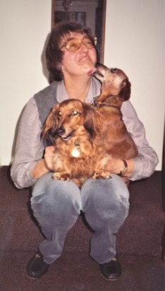 Heather with Nina and Jasper, 1981