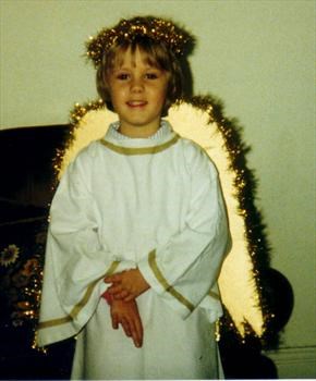 Ready for the Nativity play (Tatworth School)