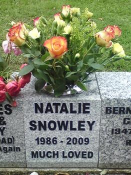 Natalie's stone was put  in place on 2nd Feb 2010