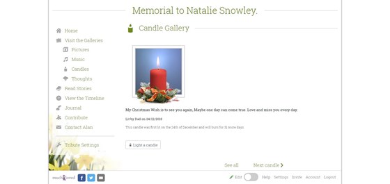 screencapture natalie snowley muchloved Gallery Candles 65372468 2018 12 24 19 37 02