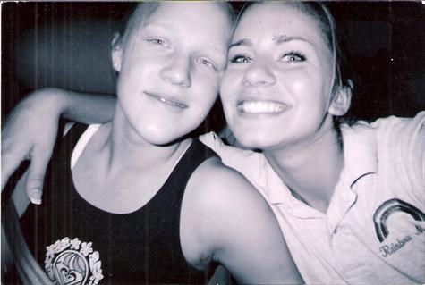 Destiny and her bestfriend Rachel Aug 2004