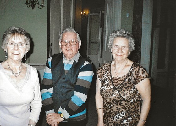 Mum with her brother Sid and sister Win