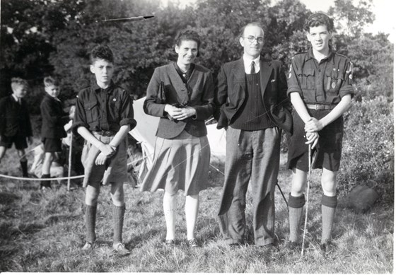 William, Glady, John & Brian McCarthy   approx 1946