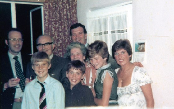 John & Carolyn- Wedding - with Gladys, Mac, Brian, Bridget, Gavin & Allister 1978