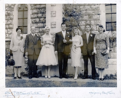 John & Shirley Wedding - Hendon, London - 1960?