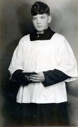 John as an Alter Boy - approx 1946