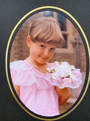 My little bridesmaid July 1983 💕