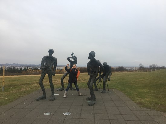 Joining the band in Iceland