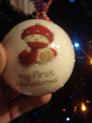 your first xmas bauble