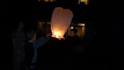 the boys sending your lantern up xx