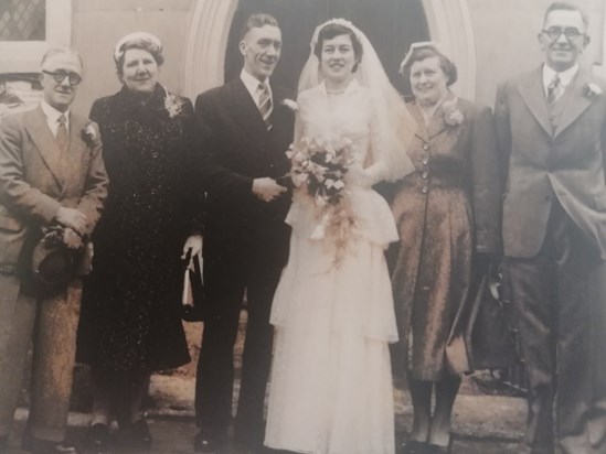 Wedding day March 1955
