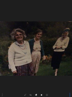 The three graces, sisters Liz, Mary and Anna