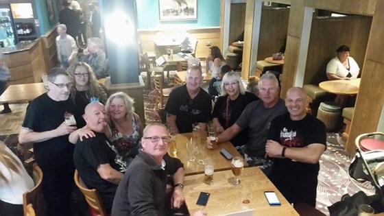 Group photo of Hull, pre gig meeting 2017